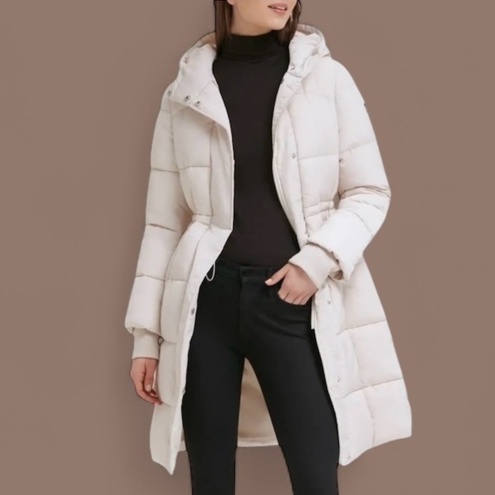 NWT Kenneth Cole NY Women’s Memory 3/4 Length Puffer Coat Warm Cozy‎